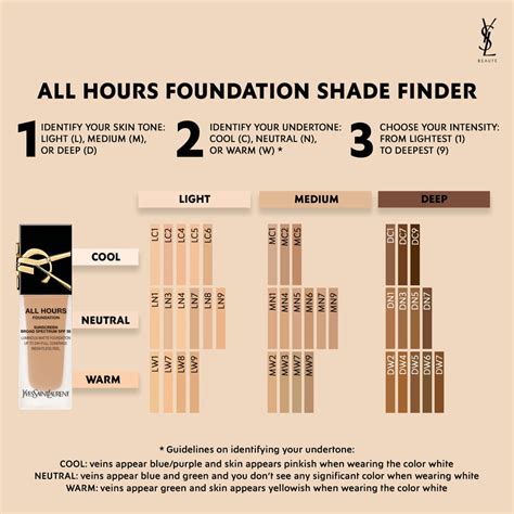 ysl powder foundation|ysl foundation colour chart.